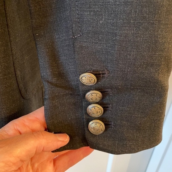 ARITZIA Talula Wool Charcoal Gray Blazer, Size 2 - Picture 4 of 9